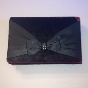 Gorgeous Deep Purple Velvet 1970s Clutch